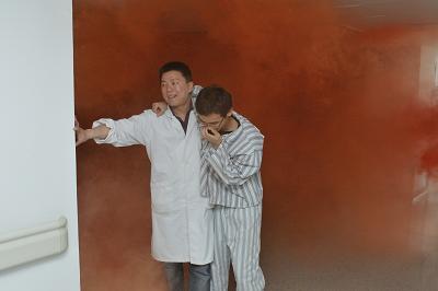 岳阳医院开展灾害发生时医护人员和病人的逃生演练